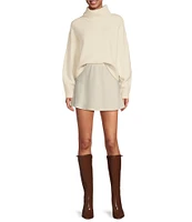 Gianni Bini Juliet Imitation Alpaca Turtleneck Long Sleeve Sweater