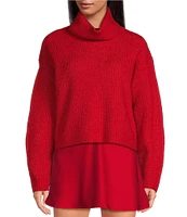 Gianni Bini Juliet Imitation Alpaca Turtleneck Long Sleeve Sweater