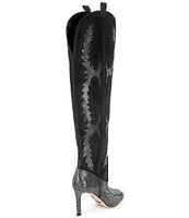 Gianni Bini KatyannaTwo Over-the-Knee Rhinestone Embellished Western Dress Boots