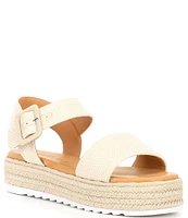 Gianni Bini Keegan Raffia Espadrille Platform Sandals