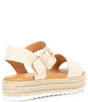 Gianni Bini Keegan Raffia Espadrille Platform Sandals