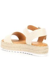 Gianni Bini Keegan Raffia Espadrille Platform Sandals