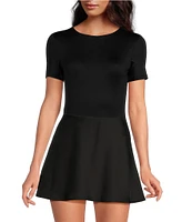 Gianni Bini Layla Short Sleeve Crew Neck Coordinating Bodysuit