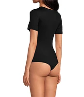 Gianni Bini Layla Short Sleeve Crew Neck Coordinating Bodysuit