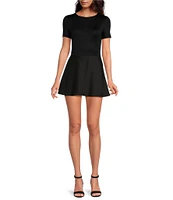 Gianni Bini Layla Short Sleeve Crew Neck Coordinating Bodysuit