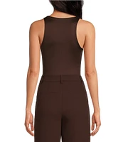 Gianni Bini Layla Sleeveless Racer Knit Coordinating Bodysuit