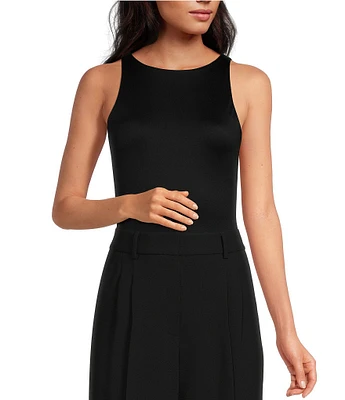 Gianni Bini Layla Sleeveless Racer Knit Coordinating Bodysuit