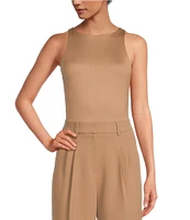 Gianni Bini Layla Sleeveless Racer Knit Coordinating Bodysuit