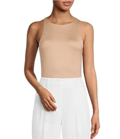 Gianni Bini Layla Sleeveless Racer Knit Coordinating Bodysuit