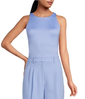 Gianni Bini Layla Sleeveless Racer Knit Coordinating Bodysuit