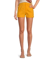 Gianni Bini Lila Flat Front Linen Shorts
