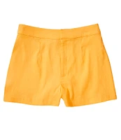 Gianni Bini Lila Flat Front Linen Shorts