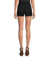 Gianni Bini Lila Flat Front Linen Shorts