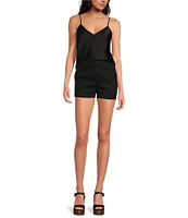 Gianni Bini Lila Flat Front Linen Shorts