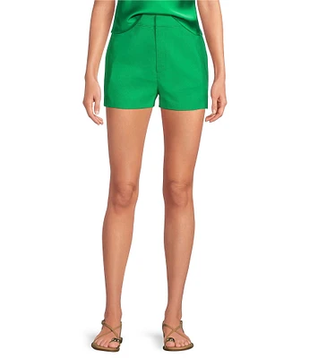 Gianni Bini Lila Flat Front Linen Shorts