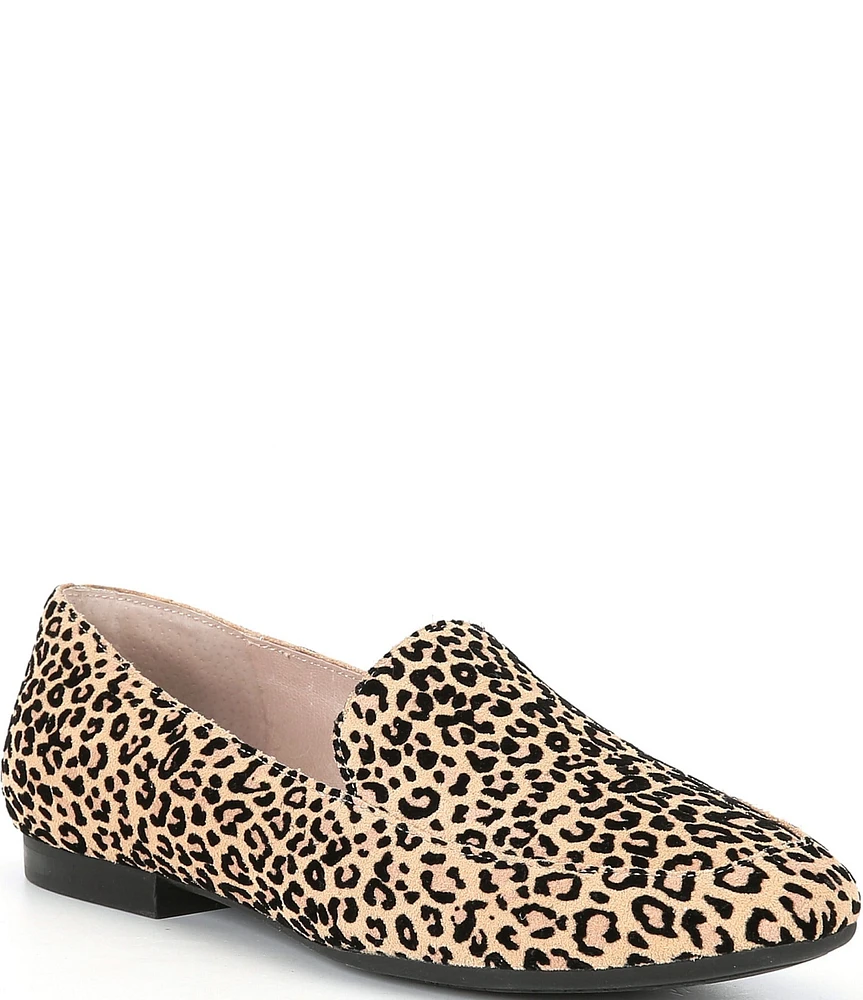 Gianni Bini Macen Leopard Print Suede Career Flat Loafers