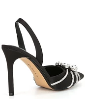 Gianni Bini Maggs Satin Slingback Jewel Pumps