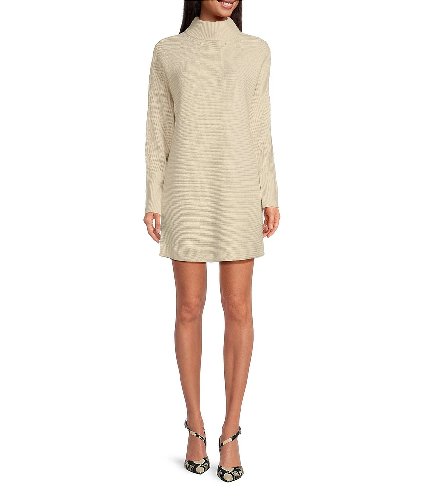 Gianni Bini Michelle Acrylic Turtleneck Long Sleeve Sweater Dress