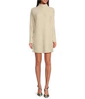 Gianni Bini Michelle Acrylic Turtleneck Long Sleeve Sweater Dress