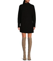 Gianni Bini Michelle Acrylic Turtleneck Long Sleeve Sweater Dress