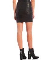 Gianni Bini Mirabella Luxe Coated Mini Skirt