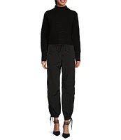 Gianni Bini Natasha Nylon Parachute Pull-On Pants