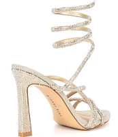 Gianni Bini Odellia Rhinestone Embellished Ankle Wrap Strappy Dress Sandals