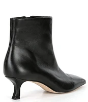 Gianni Bini Palmero Leather Snip Toe Kitten Heel Booties