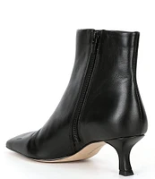 Gianni Bini Palmero Leather Snip Toe Kitten Heel Booties