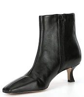 Gianni Bini Palmero Leather Snip Toe Kitten Heel Booties