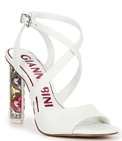 Gianni Bini Randall Strappy Rainbow Jeweled Heel Dress Sandals