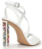 Gianni Bini Randall Strappy Rainbow Jeweled Heel Dress Sandals