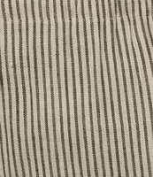 Gianni Bini Renee Stripe Print Linen Drawstring Shorts