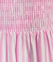 Gianni Bini Renee Stripe Smocked Square Neck Dress