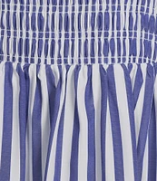 Gianni Bini Renee Stripe Smocked Square Neck Dress