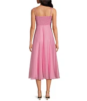 Gianni Bini Renee Tencel V Neck Sleeveless Midi Dress