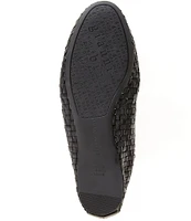 Gianni Bini Rhett Woven Leather Mary Jane Ballerina Flats