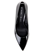 Gianni Bini Rinna Patent Pointed Toe Kitten Heel Pumps