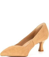 Gianni Bini RinnaTwo Haircalf Pointed Toe Kitten Heel Pumps