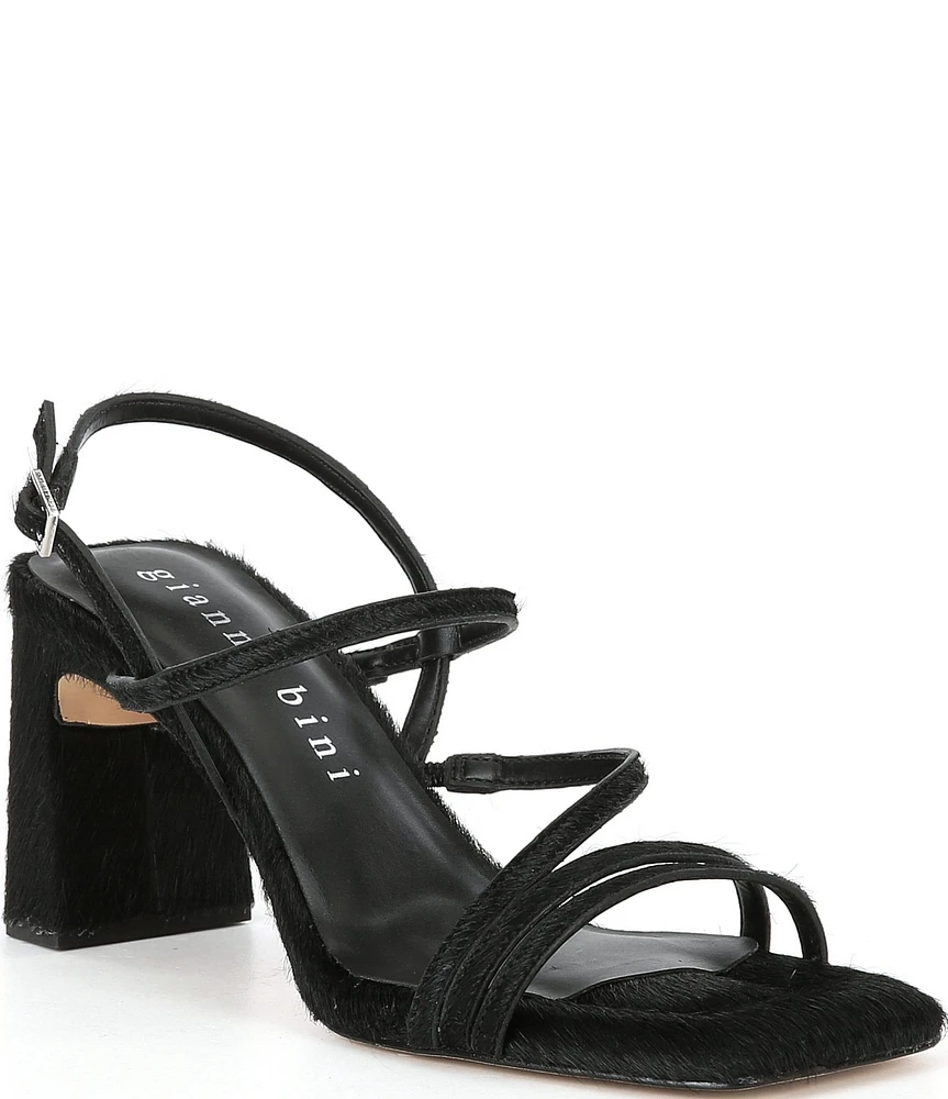 Gianni Bini Rosie Haircalf Strappy Block Heel Sandals