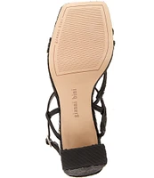 Gianni Bini Rosie Haircalf Strappy Block Heel Sandals