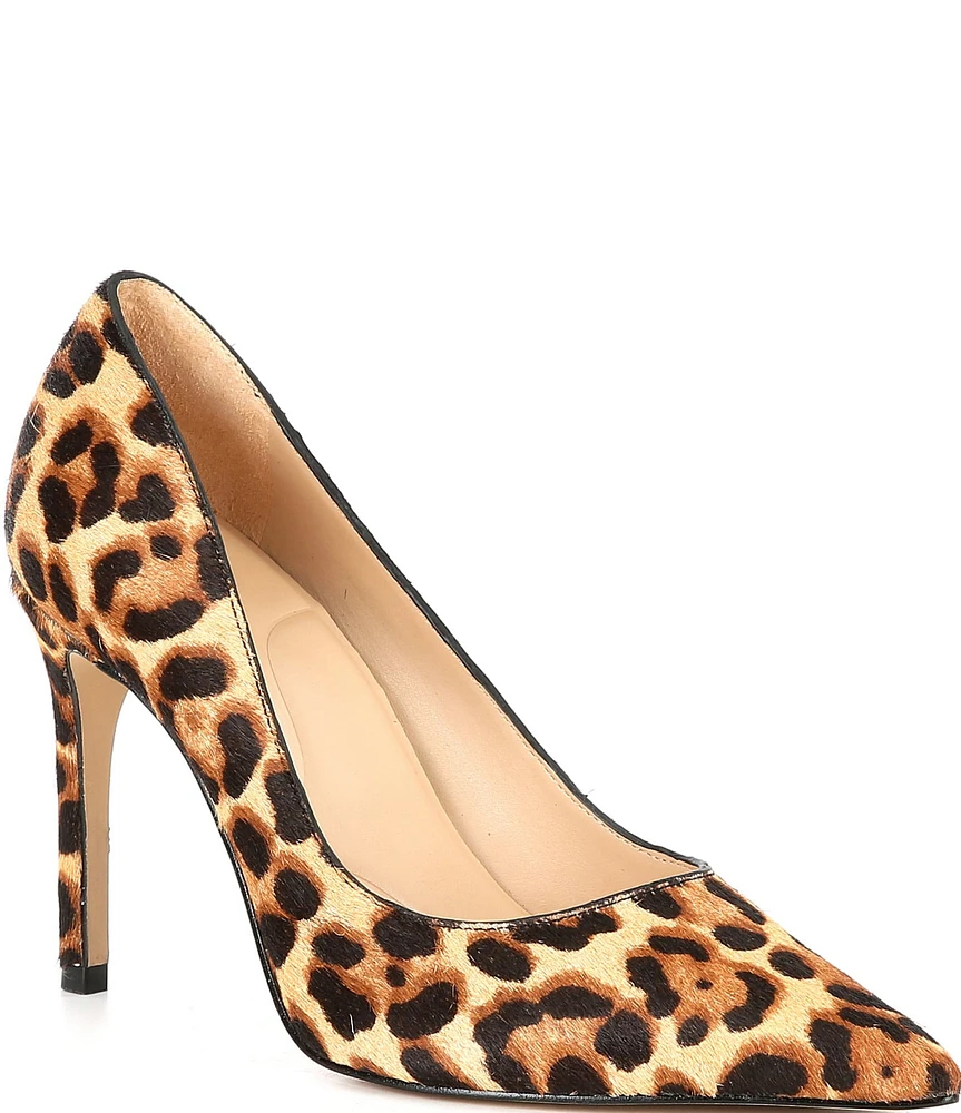 Gianni Bini SamprasTwo Leopard Print Haircalf Pointed Toe Pumps