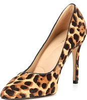 Gianni Bini SamprasTwo Leopard Print Haircalf Pointed Toe Pumps