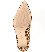 Gianni Bini SamprasTwo Leopard Print Haircalf Pointed Toe Pumps