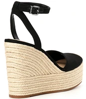 Gianni Bini Scottie Linen Jute Platform Espadrille Wedges