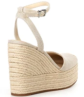 Gianni Bini Scottie Raffia Jute Platform Espadrille Wedges