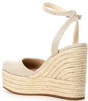 Gianni Bini Scottie Raffia Jute Platform Espadrille Wedges