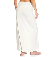 Gianni Bini Solid Maxi Front Twist Sarong Swim Cover-Up