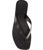 Gianni Bini Steffan Leather Thong Sandals