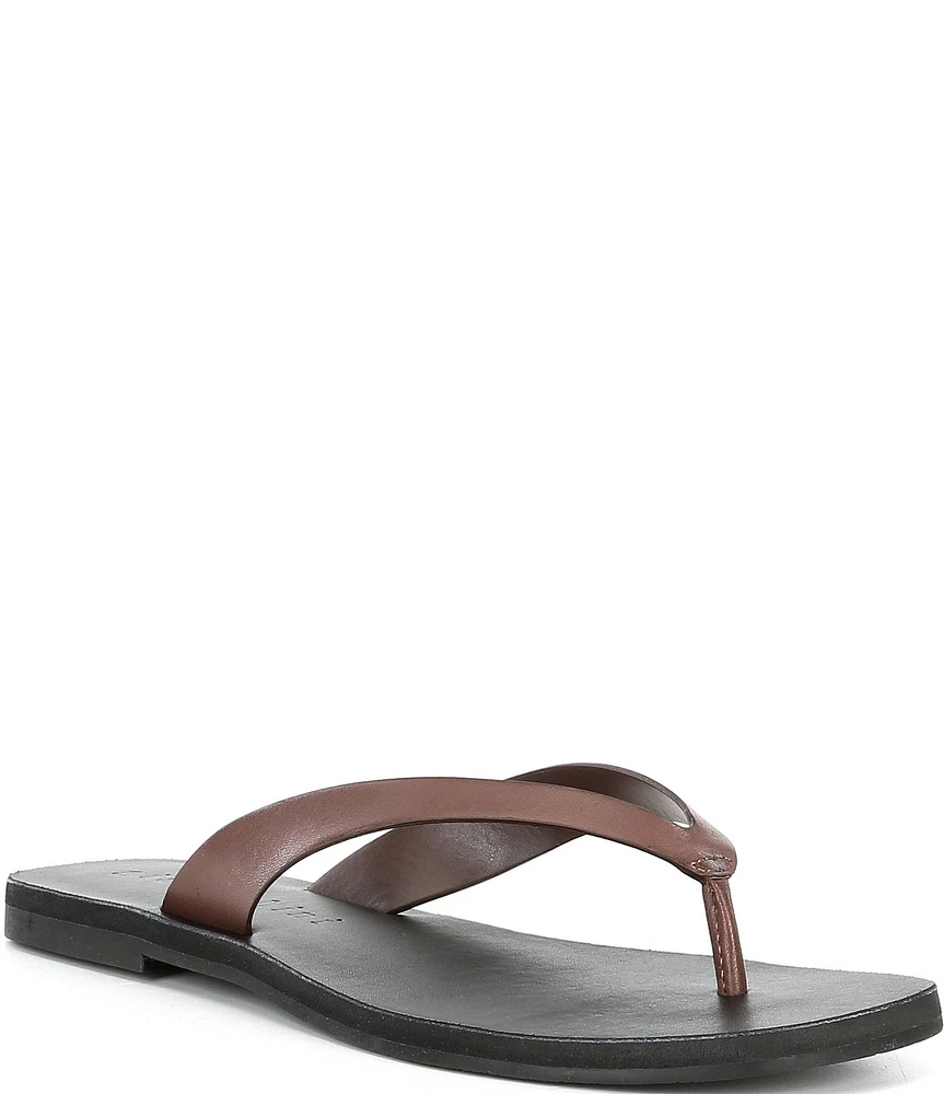 Gianni Bini Steffan Leather Thong Sandals